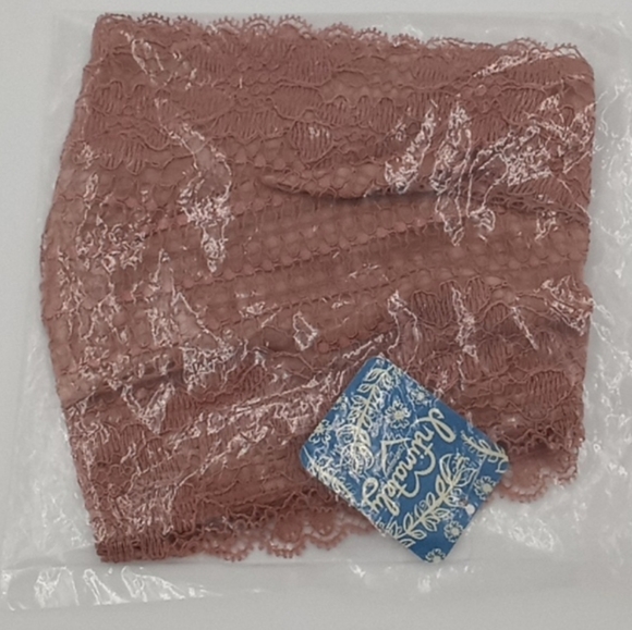 Free People Camila Bandeau Lace Bralette Vintage Rose Pink - Picture 13 of 15